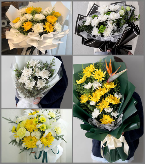 贵州毕节市七星关区何官屯镇白事花束代送